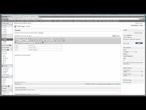 Adding a Table to a Page or Post in WordPress