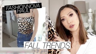 Summer to Fall Trends Fashion Nova Haul 2018