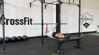 Australian Pull Up with Elevated Feet