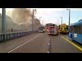 Bus in brand op John Frostbrug