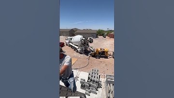 Grout day again! Pump until you can’t pump anymore. #whatareyoubuildingwith #construction #diy