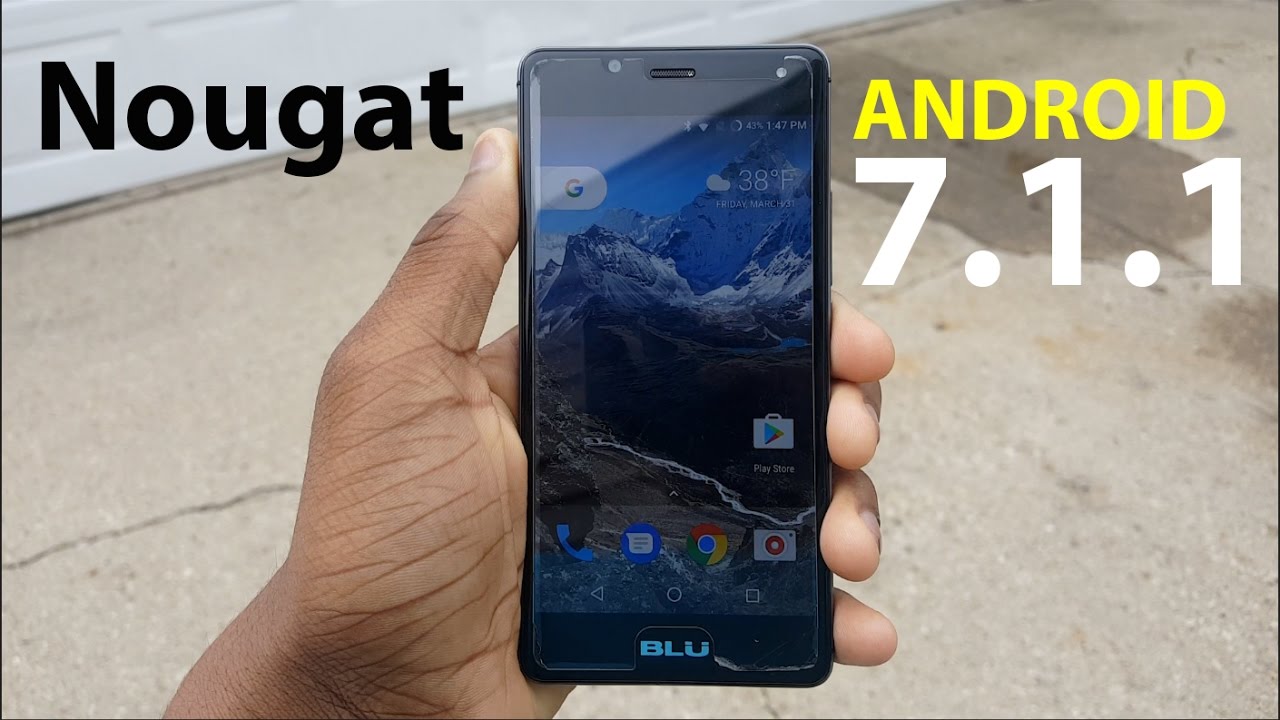 Обзор прошивки Android 7.1 Nougat для BLU R1 HD!