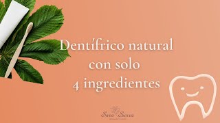 Cómo hacer DENTÍFRICO natural   | Sin BICARBONATO   | Receta  COSMÉTICA NATURAL