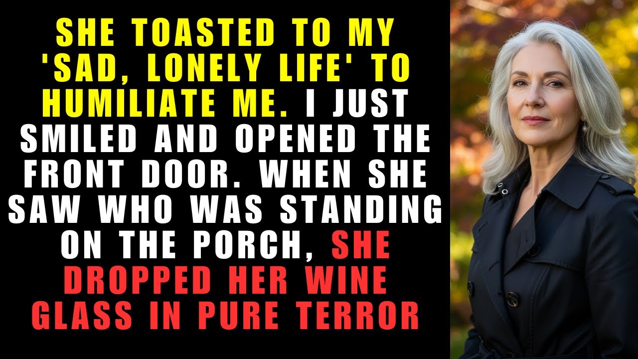 At family dinner, “Still coming alone at 58” my sister-in-law sneered — so I arrived with my new...