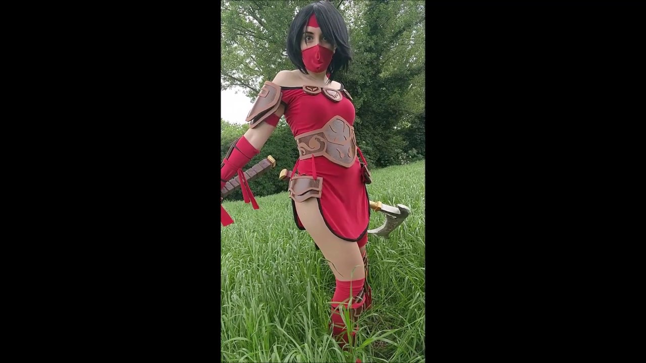Crimson Akali Cosplay from League of Legends | Motion Capture | Akarinta Cosplay