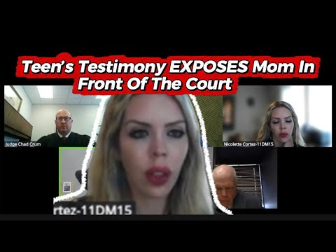 Teen Exposes Moms Behavior With Men In Live Court 