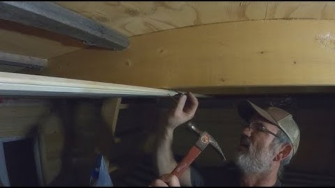 Tongue & Groove Install at the  Off Grid Cabin
