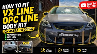 How to install VX Line/OPC Line body kit on ASTRA J 5doors or how not to do it?!   Total Fail