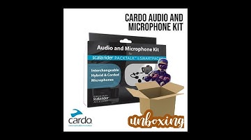 Cardo Packtalk Audio and Microphone Kit unboxing