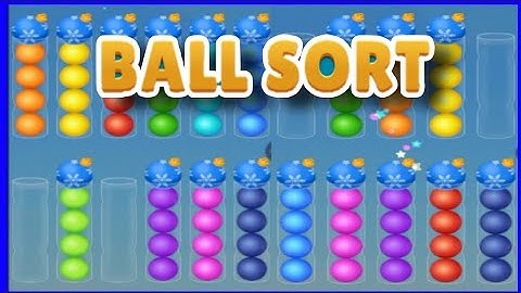 color ball sort wooden puzzle (level 587-593)