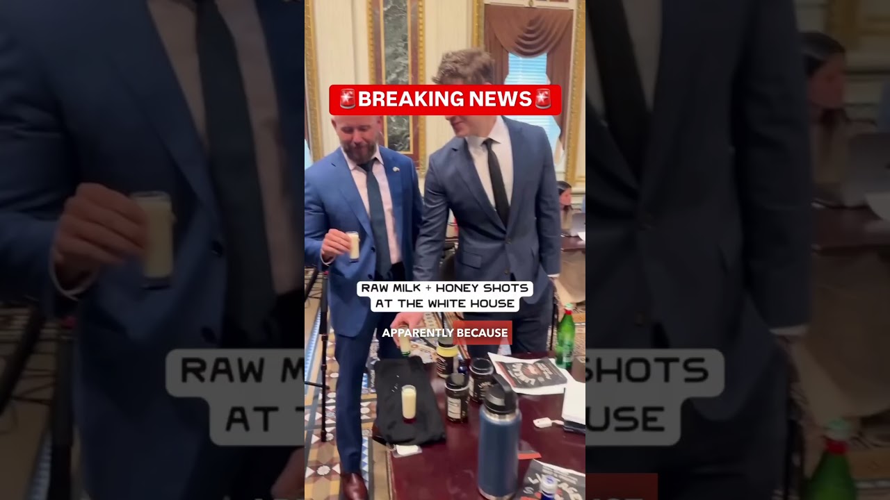 Raw milk shots in the White House!