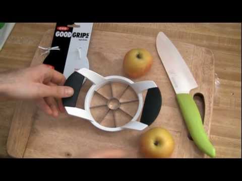 How to Operate an OXO apple slicer « Fruit :: WonderHowTo