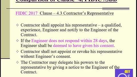 FIDIC WITH SBD 02 CLAUSE 04 PART 01