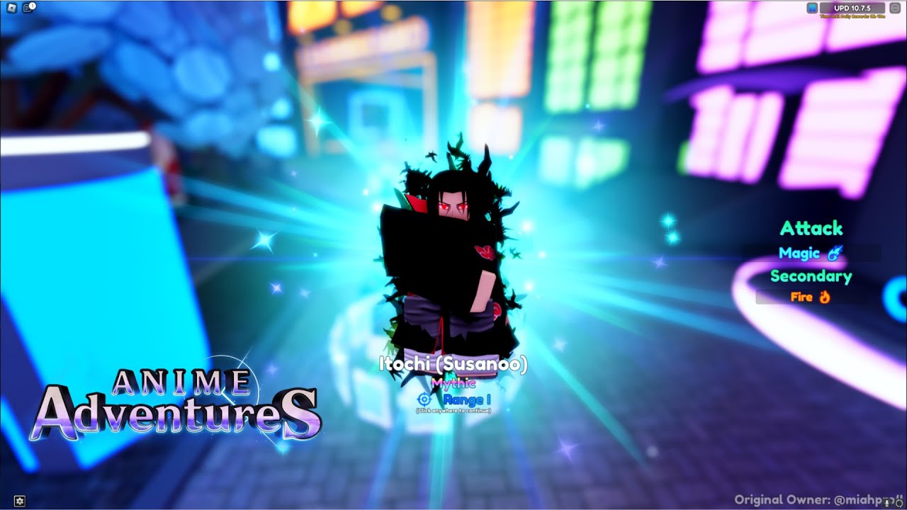 EVOLVING ITACHI (Anime Adventures) #animeadventures #roblox #shorts