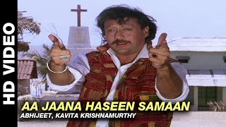 Aa Jaana Haseen Samaan - Milan | Abhijeet, Kavita Krishnamurthy | Jackie Shroff & Manisha Koirala