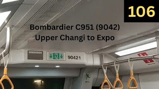 SBST - Bombardier C951 (9042) Upper Changi to Expo