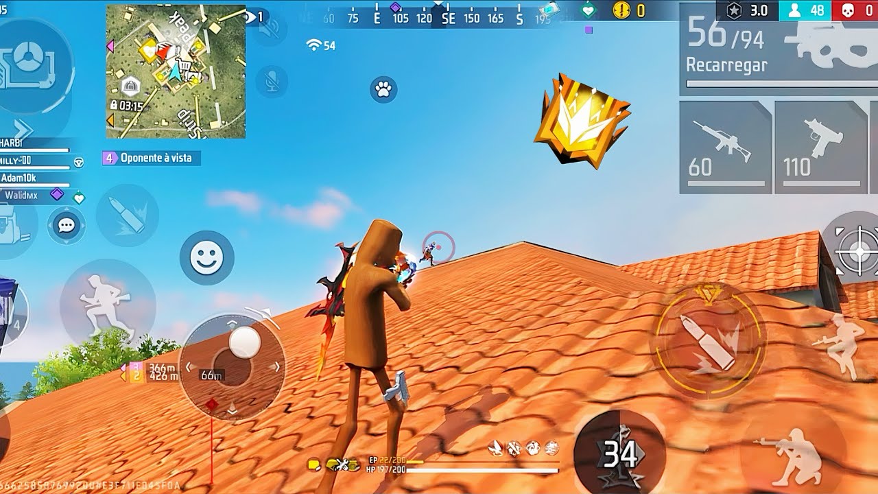 فري فاير قاتل بأسلوبك حربي ملك السطوح 🔥 الغراند ماستر !! 