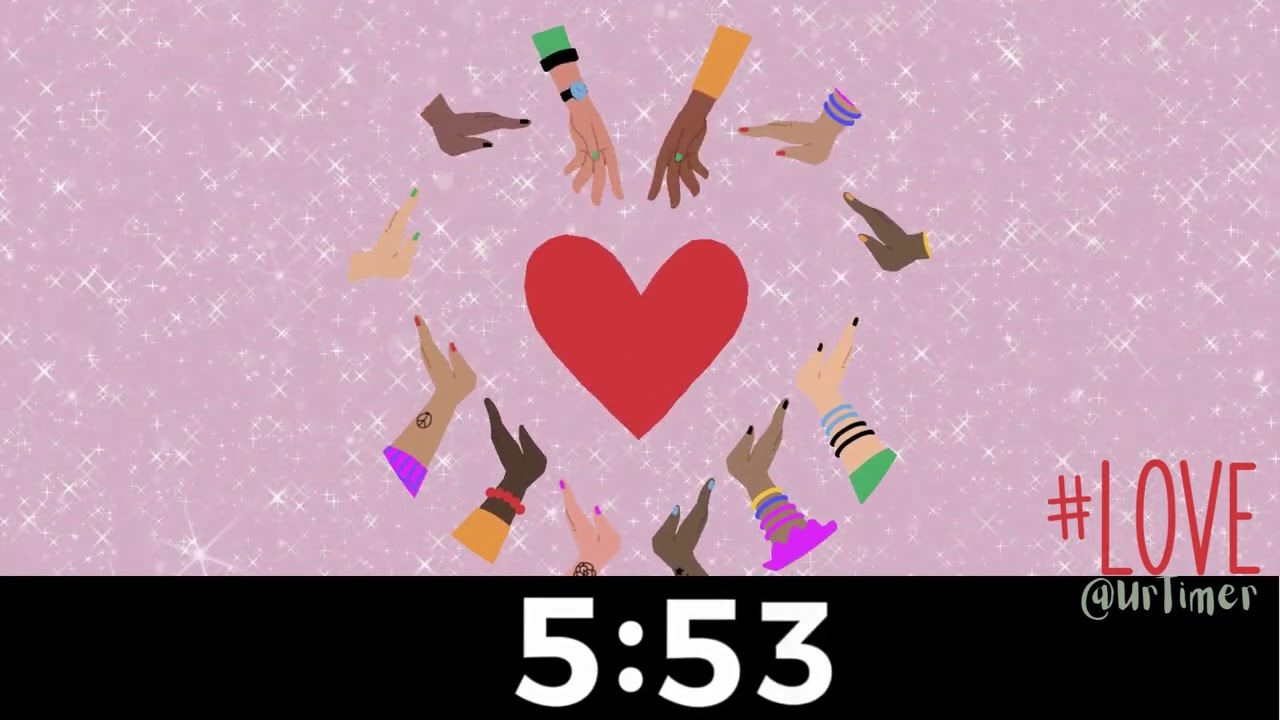 Valentine's Day Timer Love You with Calming Lounge Jazz Music 10 Minute Countdown Timer