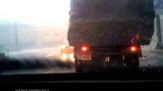 Strong Winds BLOW over a truck