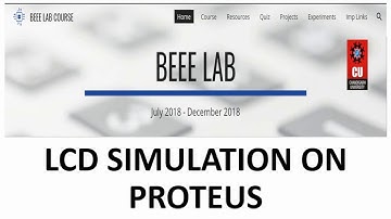 BEEE LCD Simulation on Proteus 8