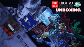 Mini Haul From Uniqlo Featuring Metal Gear Solid Resident Evil 4 U0026 Tloz Totk Unboxing  Asmr