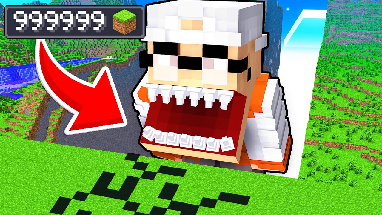 ich ESSE die GANZE WELT VON MINECRAFT