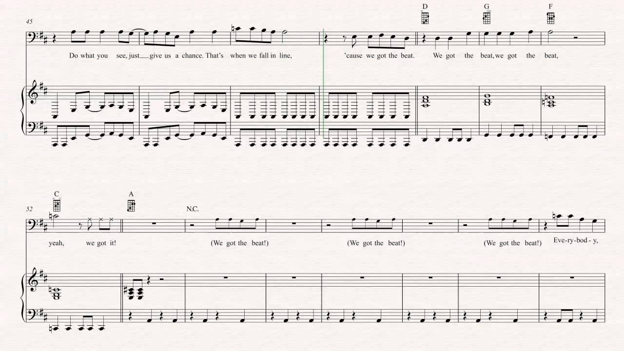 And The Beat Goes On Bass Tab