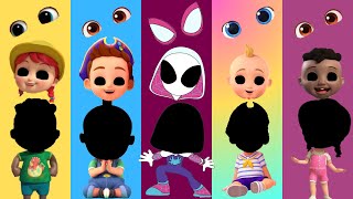 Wrong Head and eyes👀 LOOLookids Cocomelon Spiderman Bebefinn DAME TU COSITA Funny Puzzle Wrong Heads