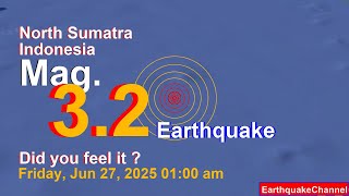 Indian Ocean, 49 km North of Pulau Pini Island, North Sumatra, Indonesia Earthquake today now