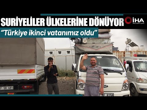 Suriyeli Sığınmacılar Türkiye'ye Teşekkür Ederek Ülkelerine Dönüyor