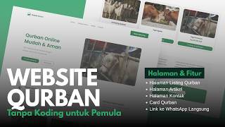 Cara Membuat Website Qurban Tanpa Koding untuk Pemula - Full Lengkap (2026)
