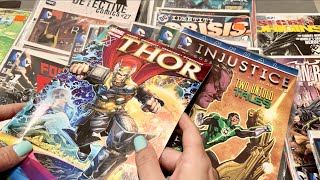 【ASMR】Organizing DC Super Hero Comics | Plastic Crinkle Sounds | No Talking