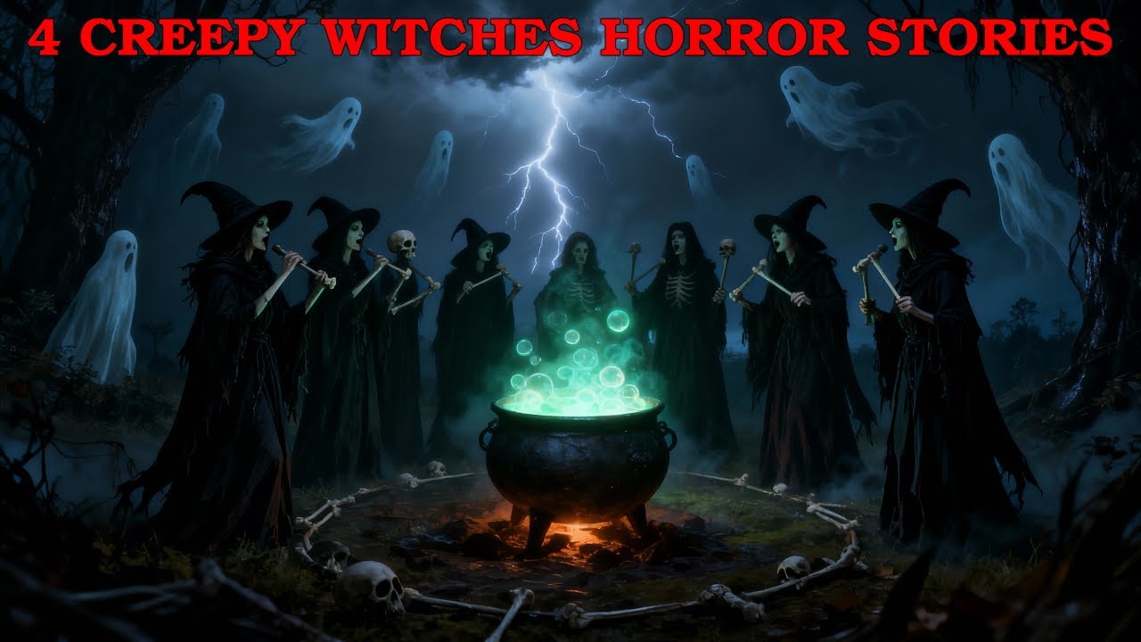 4 Creepy Witches Horror Stories | Atmospheric & Dark Folklore Tales