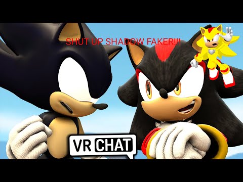Shadow react to: Shadow(faker) Meets Dark Sonic! VR Chat | THAT SHADOW IS SO ANNOYING!!!
