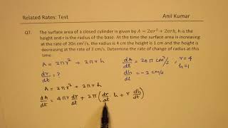 Related Rates Applications Part 2 MCV4U