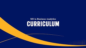 MS in Business Analytics Curriculum