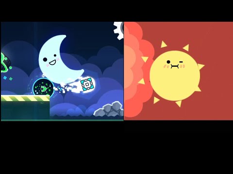 Sunlight & Moonlight (All coin) by Rawin | Geometry Dash 2.2