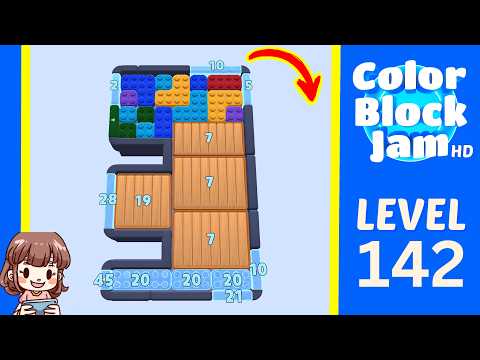 Color Block Jam Level 142 walkthrough video preview