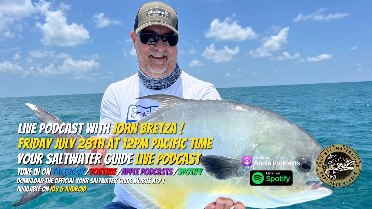 LIVE Podcast with John Bretza (Director of Product Development at Okuma fishing tackle)
