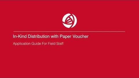 Commodity Tracking System - Distributor (Field Staff)