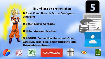 20170515 - Proyecto Contactos - #5 - ADODB | Configurar Userform | Nuevo Registro y Telefonos