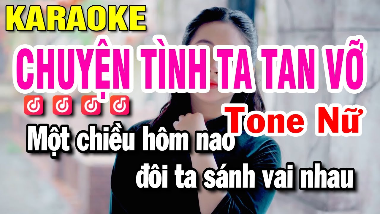 Chuyện Tình Ta Tan Vỡ Karaoke Tone Nữ Eb ( Beat Chuẩn ) Mỹ Tâm | Huỳnh Lê