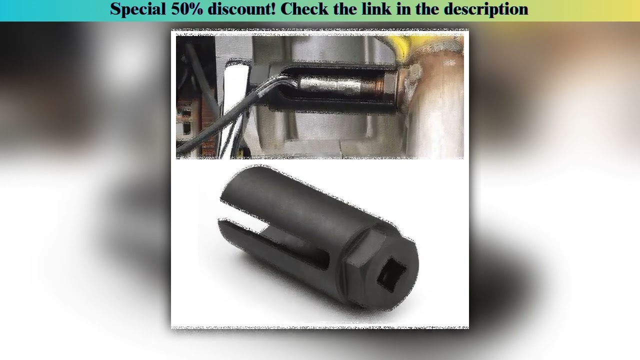Unboxing Black Narrow Mouth Oxygen Sensor Sleeve European-style Cxygen Sensing Socket Wrench Car Too
