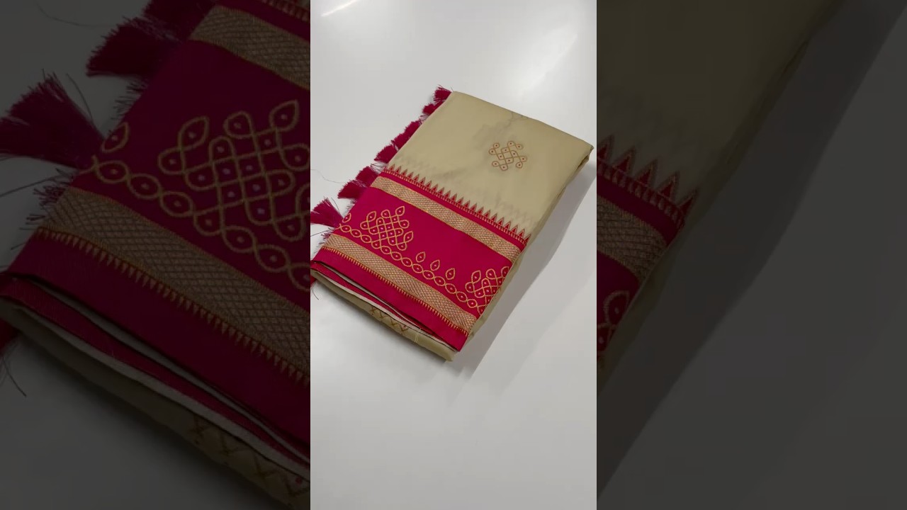 Soft Silk Rangoli Zari Saree – Traditional Edition