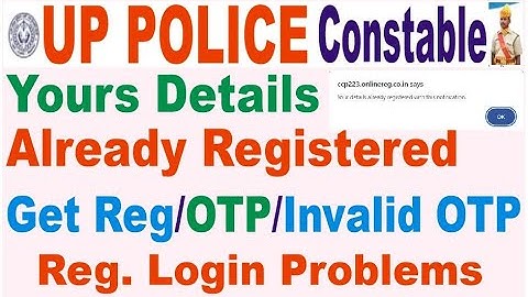 up police constable online form 2023 otp activiation login problem kaise solve karen/up police