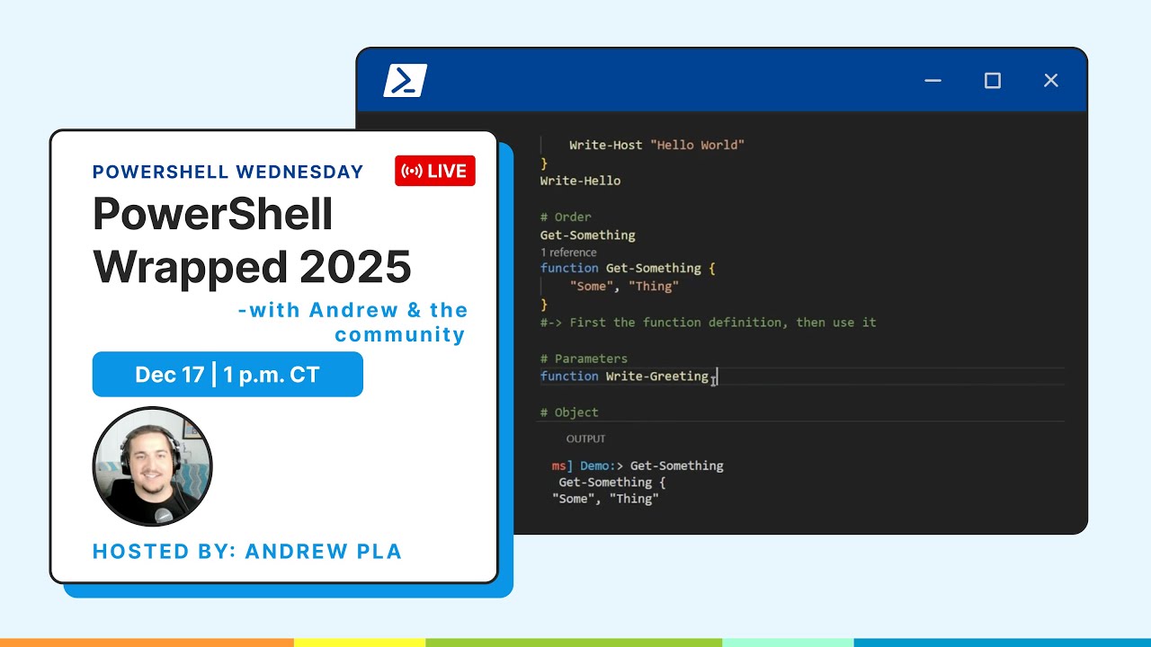 PowerShell Wrapped 2025: What Hit, What Missed, What's Next - YouTube