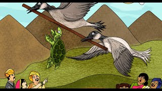 The Talkative Turtle || The Tortoise & The Geese - A short moral story