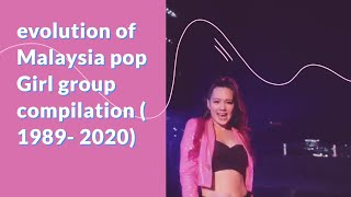 evolution of Malaysia pop Girl group compilation ( 1989- 2020) #malaysia pop #krystal #dolla #defam