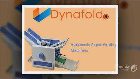 Automatic Paper folding machines