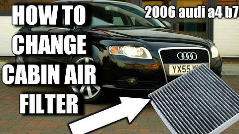 How to change air filter & cabin filter 2006 audi a4 b7